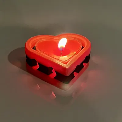 Đế Nến Tealight Hình Trái Tim Valentine
