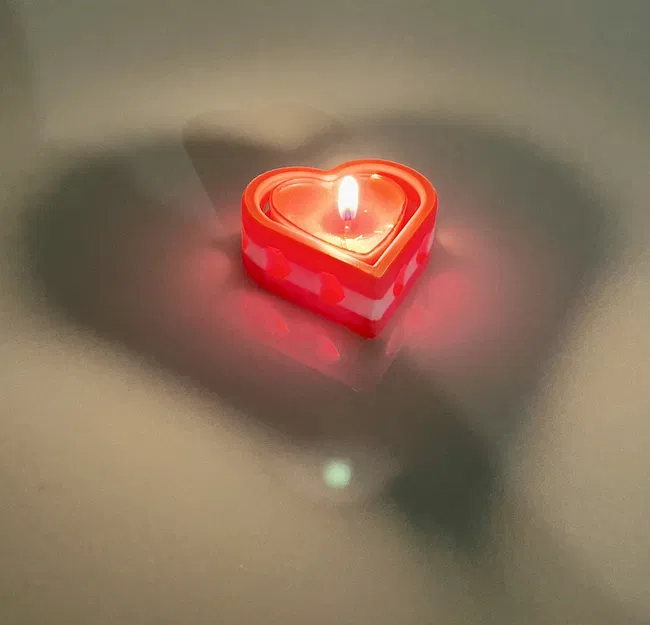 Đế Nến Tealight Hình Trái Tim Valentine - Image 5