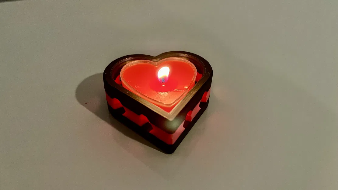 Đế Nến Tealight Hình Trái Tim Valentine - Image 6
