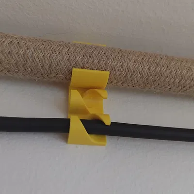 Kẹp cáp 20mm kèm dây xoắn mảnh cho cáp 6mm/8mm và vít bắt lỗ