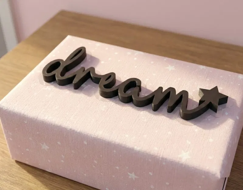 Chữ nghệ thuật “Dream” kèm sao tối giản – Dream Word Art - Minimalist Star Decor - Image 5