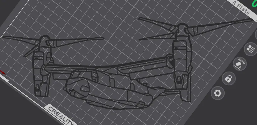 Tranh treo tường silhouette Bell Boeing CV-22B Osprey (Angle Wall Art) - Image 2