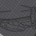 Tranh treo tường silhouette Bell Boeing CV-22B Osprey (Angle Wall Art) - Thumbnail 2