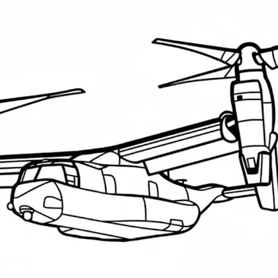 Tranh treo tường silhouette Bell Boeing CV-22B Osprey (Angle Wall Art)