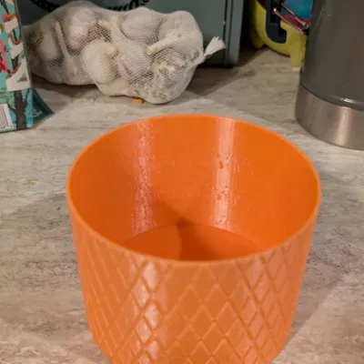 Chậu hoa văn knurled texture hiện đại cho xương rồng & sen đá (10cm)