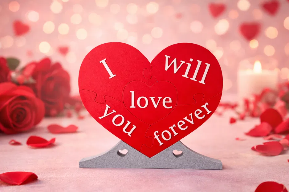 Bộ ghép hình jigsaw hình trái tim - Image 1