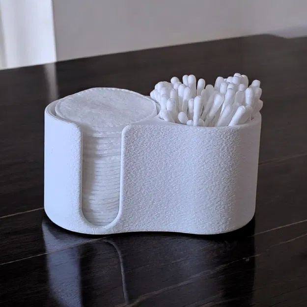 Hộp đựng Q-tip & bông tẩy trang gân hiện đại - Image 5