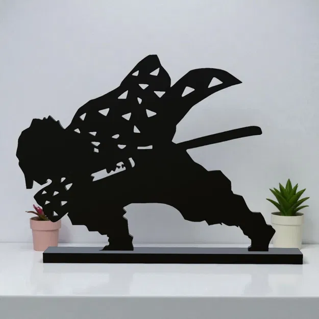 Zenitsu Agatsuma 3D print Silhouette 78 - Image 1