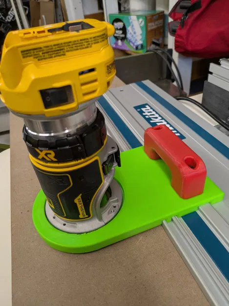 Đồ gá Dewalt 600/611 Palm Router cho Makita Track – Bản Robust - Image 1