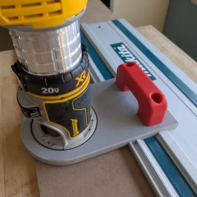 Đồ gá Dewalt 600/611 Palm Router cho Makita Track – Bản Robust