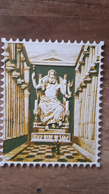 Hueforge Stamp Tượng Thần Zeus ở Olympia - Image 2