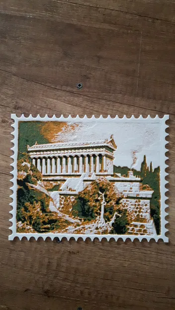 Stamp Hueforge Đền Artemis ở Ephesus (Temple of Artemis at Ephesus) - Image 1
