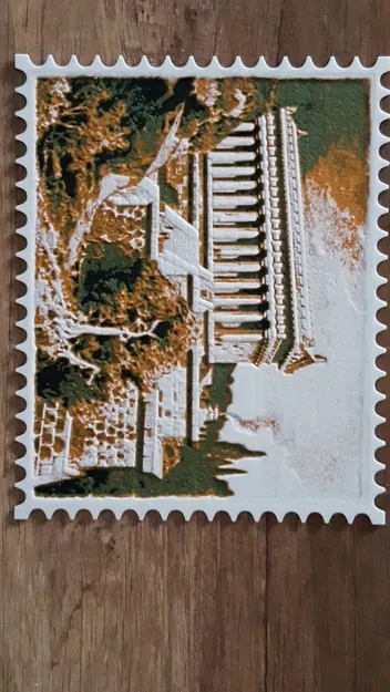 Stamp Hueforge Đền Artemis ở Ephesus (Temple of Artemis at Ephesus) - Image 2