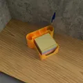 Khay sắp xếp bàn làm việc có ngăn Post-it & 2 khe bút – In 3D - Thumbnail 2