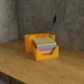 Khay sắp xếp bàn làm việc có ngăn Post-it & 2 khe bút – In 3D - Thumbnail 5