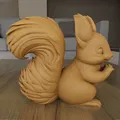 Mẫu STL 3D Sóc Dễ Thương Ôm Trái Tim (Cute Squirrel With Heart) - Thumbnail 2