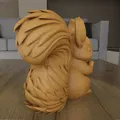 Mẫu STL 3D Sóc Dễ Thương Ôm Trái Tim (Cute Squirrel With Heart) - Thumbnail 3