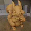 Mẫu STL 3D Sóc Dễ Thương Ôm Trái Tim (Cute Squirrel With Heart) - Thumbnail 6