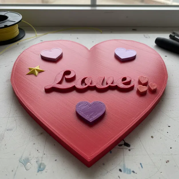 Love Heart – Trái Tim Trang Trí Chữ “Love” (Quà tặng Valentine) - Image 1