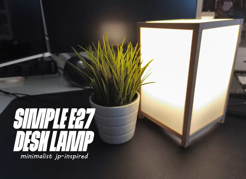 Đèn bàn tối giản kiểu Nhật E27 - Image 1