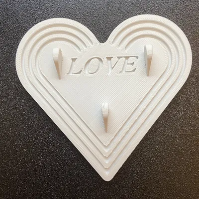 Trái tim Valentine treo dây chuyền / Giá treo trang sức