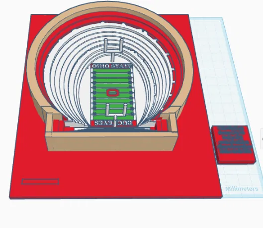Ohio Stadium (Sân vận động) - Mô hình STL để in 3D - Image 1