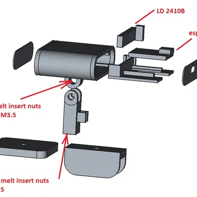 HLK-LD2410+ ESP32 C3 mini Fusion
