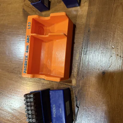 Gridfinity Stamp Tool Holder (Giá đỡ stamp chữ/số)