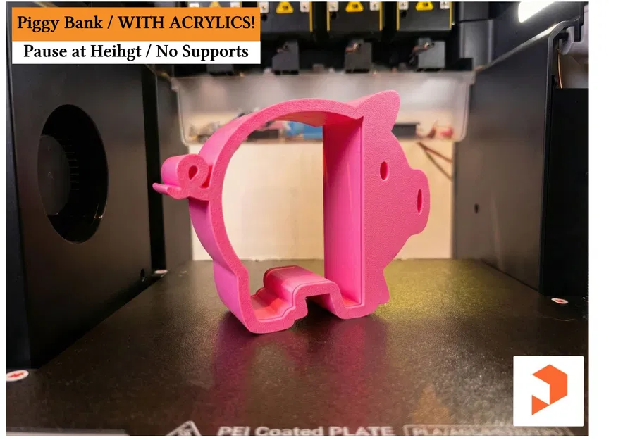 Heo đất “Đập mới mở” – Chèn Acrylic (Không cần supports) - Image 1