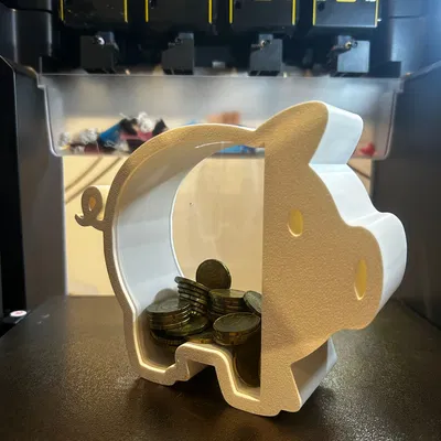 Heo đất “Đập mới mở” – Chèn Acrylic (Không cần supports)