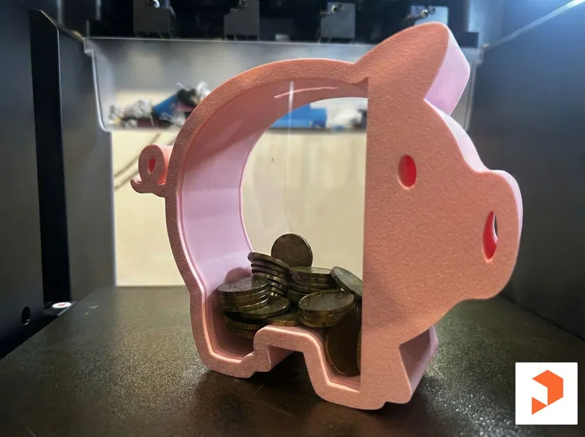 Heo đất “Đập mới mở” – Chèn Acrylic (Không cần supports) - Image 5