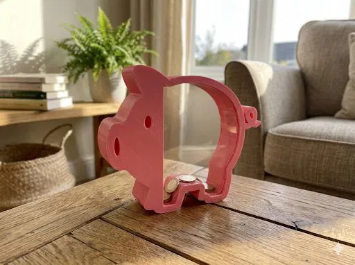 Heo đất “Đập mới mở” – Chèn Acrylic (Không cần supports) - Image 6