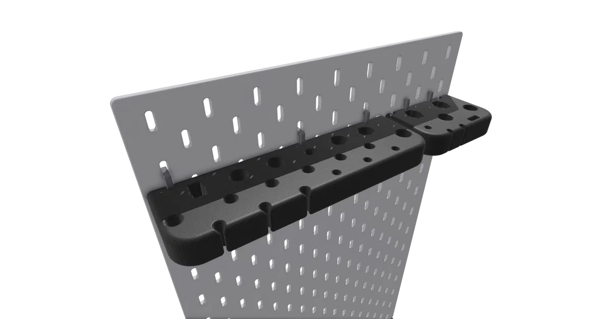 Giá treo tua vít IKEA SKADIS hạng nặng – Mật độ cao - Image 4