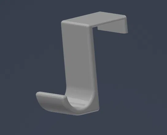 Móc treo áo gắn trên cửa (Door-mounted coat hanger) cho cửa dày 25 mm - Image 1