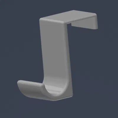 Móc treo áo gắn trên cửa (Door-mounted coat hanger) cho cửa dày 25 mm