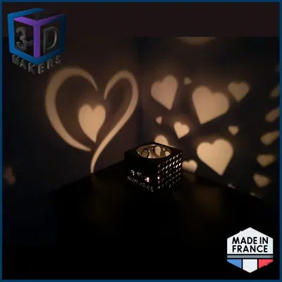 Đèn lồng nến Valentine – Bóng đổ lãng mạn