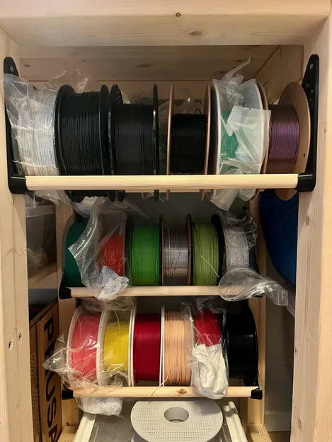 Bộ giữ cuộn filament gắn khung dùng thanh Ø10 mm (Frame-Mounted Rod Filament Holder) - Image 2