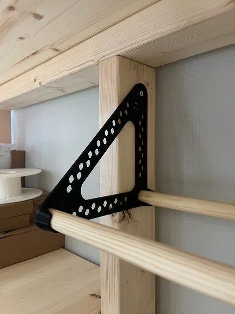 Bộ giữ cuộn filament gắn khung dùng thanh Ø10 mm (Frame-Mounted Rod Filament Holder) - Image 3