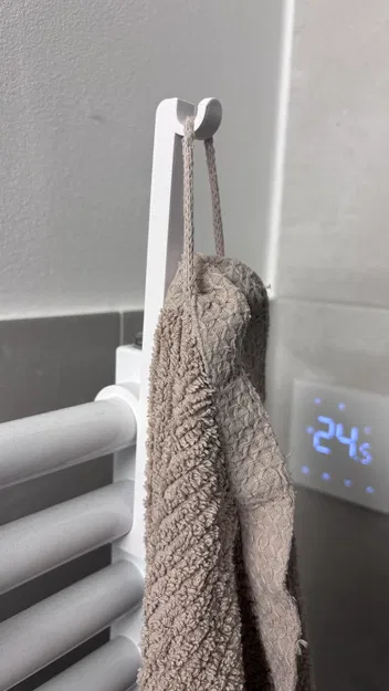 Móc treo khăn nâng cao cho dàn sưởi nhà tắm - Image 5