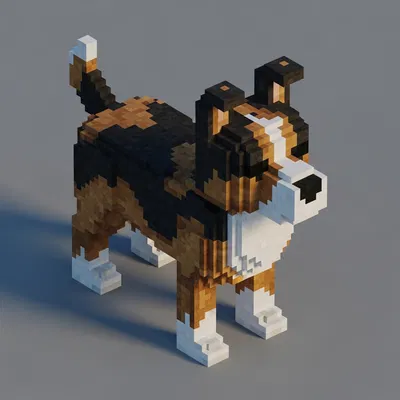 Chó Pixel Art – Decor & Đồ chơi phong cách Voxel Retro