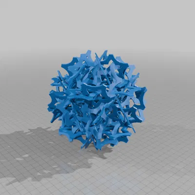 KEPLER-ESCHER STAR DODECAHEDRAL POLYLINKNOT 1
