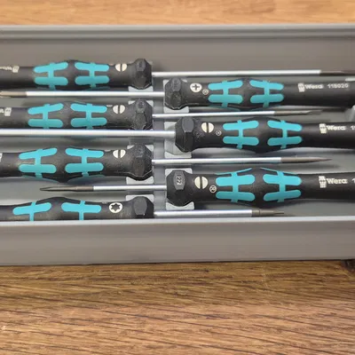 Khay Gridfinity Rebuilt cho 7 tua vít Wera Kraftform Micro