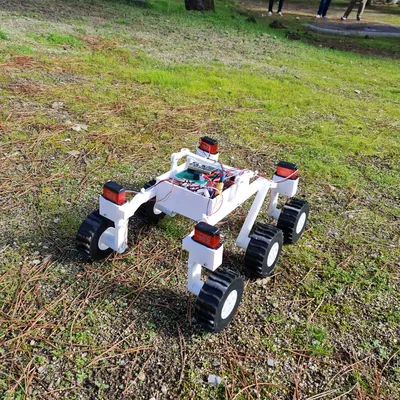 Papaya Pathfinder - Open Source ESP32 Rover (Rover in 3D địa hình, rocker-bogie)
