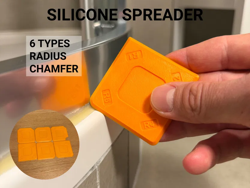 Silicone Spreader – Bộ tấm miết silicone (6 cái) - Image 1