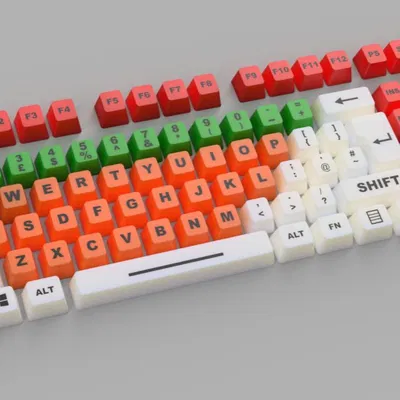 Bộ Keycap Mặt Phẳng Tương Thích Cherry MX (Trọn Bộ, trừ numpad)