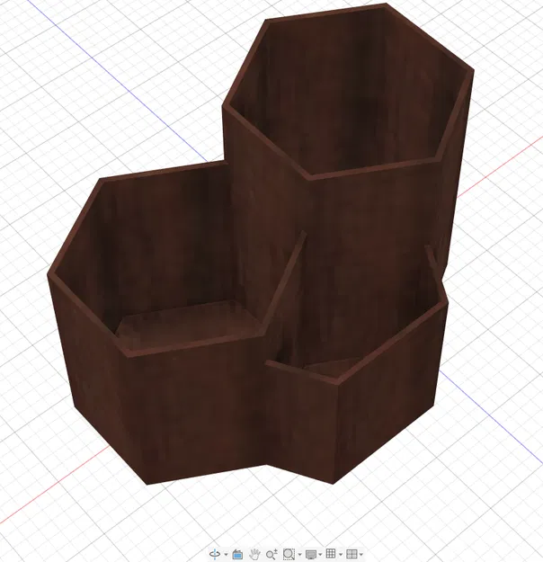 Ống cắm bút lục giác (Pen holder hexa) - Image 1