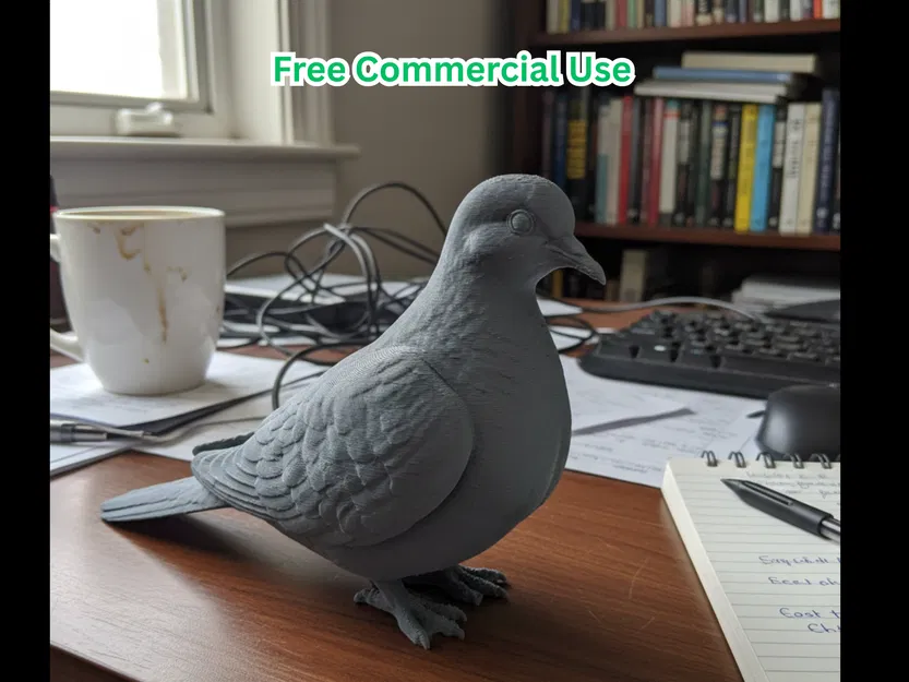 Tượng Chim Cu Đất (Mourning Dove) Dáng Ngồi - Image 1