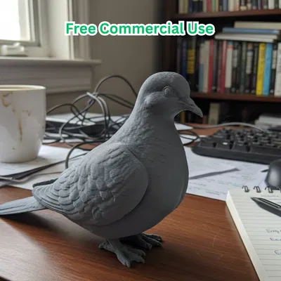 Tượng Chim Cu Đất (Mourning Dove) Dáng Ngồi