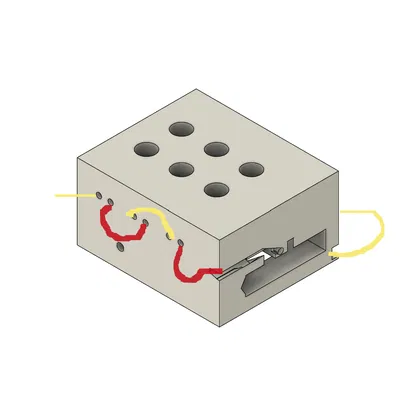 Burning Heart flashing LEDs – Đế LED nhấp nháy cho tim bốc lửa