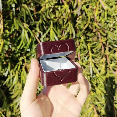 Hộp quà bản lề in liền khối (Print in place gift box)